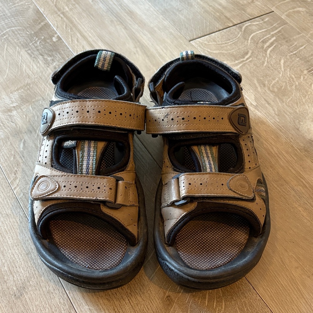 FootJoy Golf Sandals Men’s Size 8 Tan and Black